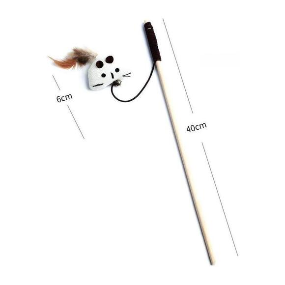 Purr-fect Playtime: Chic Feather Cat Wand for Endless Feline Fun - Picture 9 of 10